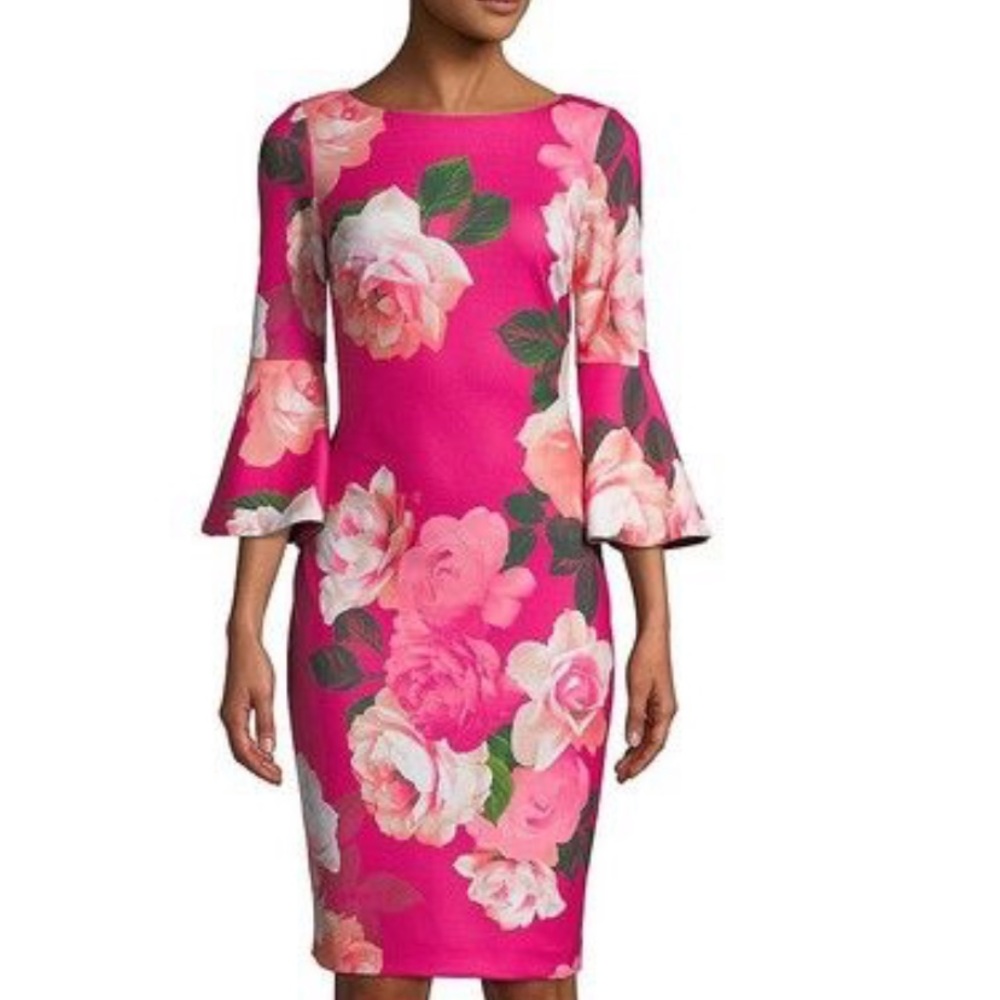🔴SOLD🔴 Calvin Klein dress with bell sleeves